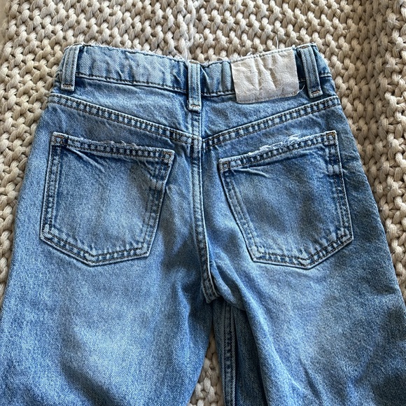 Zara Wide Leg Flared Palazzo Jeans - Picture 4 of 4